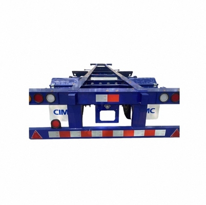 CIMC 3 محور / 2 محور 20FT / 40ft کانتینر اسکلت نیمه تریلر