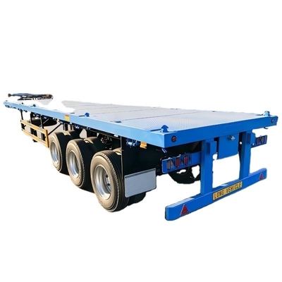 CIMC 3 محور یا سفارشی سازی با 3mm 4mm پلت فرم صفحه دانه 20ft 40ft کانتینر همه نوع محموله تراکتوری نیمه تریلر