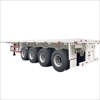 CIMC 40 45ft فولاد 4Axle طراحی شده برای حمل و نقل سنگین از حمل و نقل بزرگ و کانتینر شده حمل و نقل کشش قابل گسترش تخت تخت