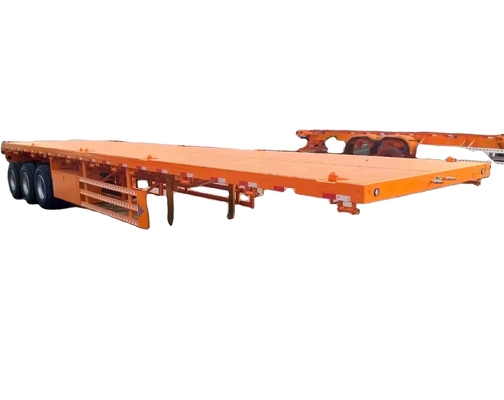 ترویج فلت بِد کامیون نیمه تریلر 2 3 4 محور 50 60 80 100 تن با قفل پیچ 40ft 20ft پلت فرم کانتینر نیمه تریلر