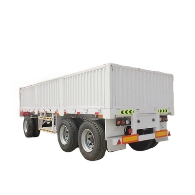 CIMC 40FT 2 محور 7.5T ترا وزن 12.4 * 2.48m بار مفید 40T مارک JOST دو سرعت دستی کار فرش فرود نیمه تریلر