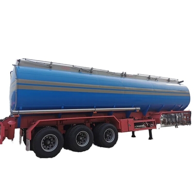 CIMC Q370R 13150*2500*4100mm 1 محفظه 15000kg وزن 10 عدد برگ بهار 45CBM 3 محور حمل و نقل LNG مخزن نیمه تریلر