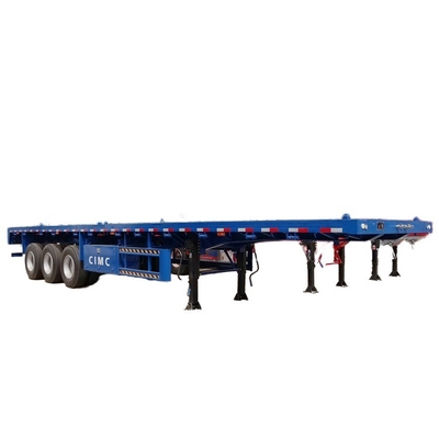 کامیون کانتینر فولادی جدید سه محور اسکلتون نیمه تریلر با سیستم ترمز Wabco