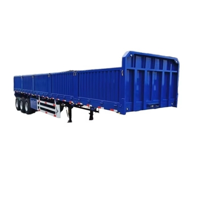 Semi-Trailer با استفاده از درب سمت و سقوط سد سد فنس