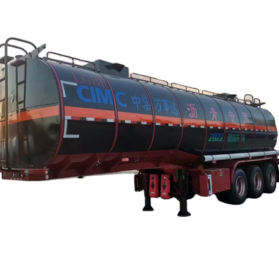 CIMC ارزان 3 محور فولاد کربن 40KL 36cbms پیاده روی نفت آسفالت بتوم روغن نخل سوخت حمل و نقل تانک کامیون نیمه تریلر