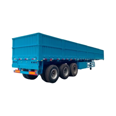 CIMC 3-Axle Fence Truck Cargo Semi-Trailers سد دیواری جانبی سد نیمه تریلر