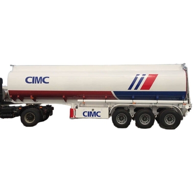 CIMC آخرین فرآیند فولاد قدرت بالا سه محور مخزن روغن نیمه تریلر