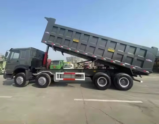 بار سنگین سفارشی 50T 375hp 6 سیلندر سوخت دیزل 8 * 4 کامیون دامپر