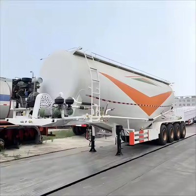 CIMC 3 محور 30 تن فولاد ضد زنگ حمل و نقل گندم آرد مواد پودر کربن کامیون ترالر