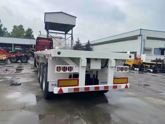 CIMC 40/45ft فولاد 3/4Axle بزرگ و کانتینر بار کشش قابل گسترش تخت آویزان