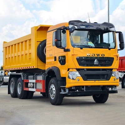 Howo برند 6x4 کامیون 375 اسب بخار انتقال دستی دیزل سوخت شرایط جدید برای ساخت و ساز در آفریقا