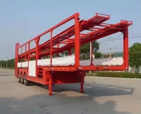 حداکثر بار 40 تن، 2 محور، دو طبقه، ظرفیت حمل 8 خودرو/6 خودرو، تریلر حمل خودروی شاسی بلند