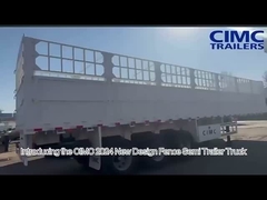 نیمه تریلر حصار با عملکرد بالا برای حمل و نقل ایمن حیوانات دام و بار سنگین