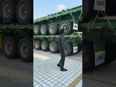 سفارشی 3 محور 60T حمل 20ft\40ft کانتینر کیسه سیمان عمده بار فلت بست تریلر